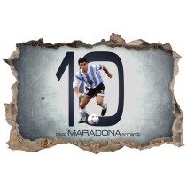 Vinilos adhesivos 3d fútbol maradona